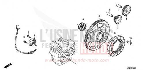 EMBRAYAGE DE DEMARRAGE VT750SB de 2011